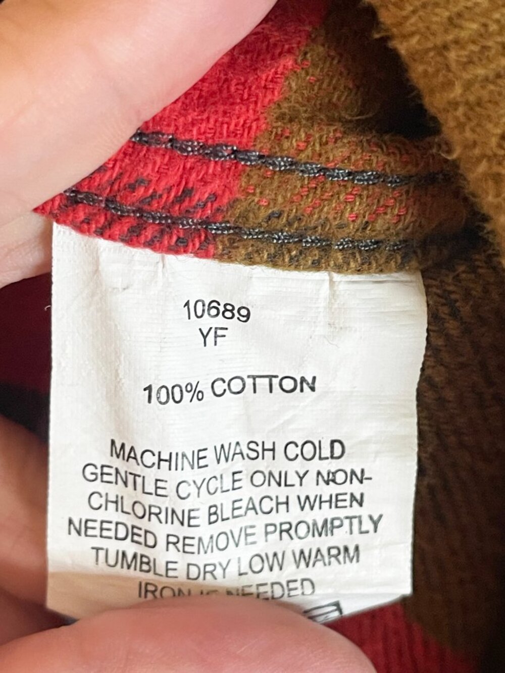 Filson Garment Vintage Flannel Shirt XL Red Brown Buffalo Plaid 100% Cotton - Picture 4 of 9